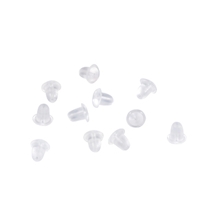 耳堵透明硅胶耳钉塞耳饰耳环堵防掉扣后耳塞耳帽耳扣蝴蝶固定胶塞