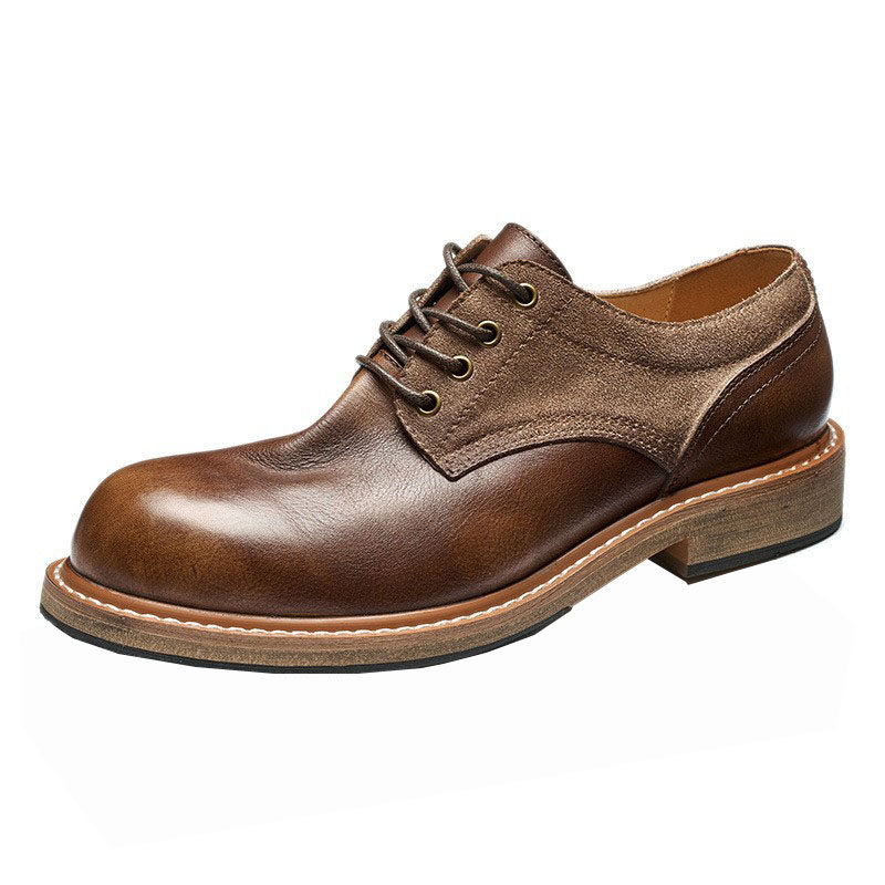 手工真皮休闲大头皮鞋美式伞兵