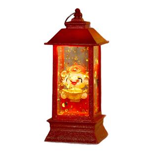 [财神]新年复古摆件凉亭小夜灯会发光创意氛围灯送家人长辈礼物