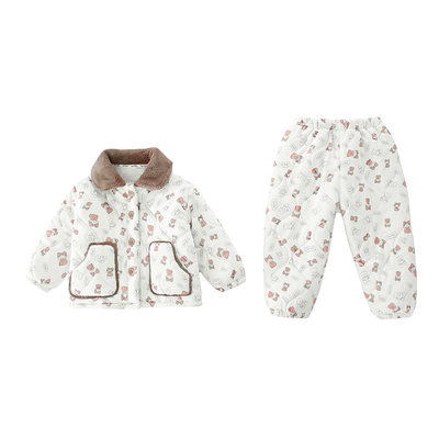 宝宝睡衣男童纯棉秋冬款