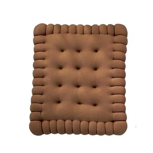 URFF DECO 饼干坐垫加厚短绒超可爱抱枕巧克力色椅垫榻榻米坐垫