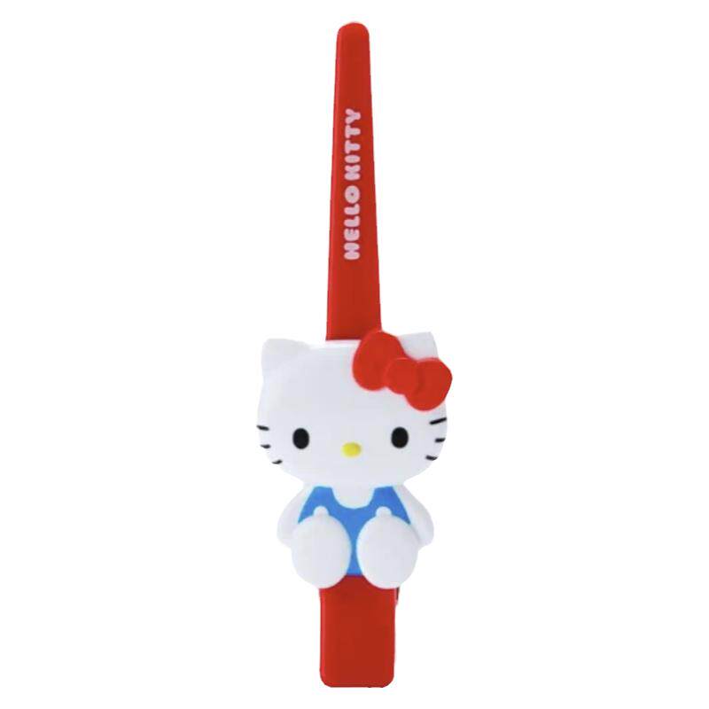 卡通可爱HelloKitty发夹少女心长款红色KT猫咪刘海夹无痕侧边夹子
