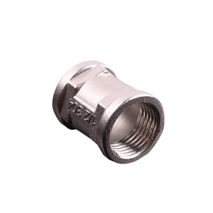 304不锈钢内丝直接4分6分1寸管古箍铜双内丝直通水管接头配件12分