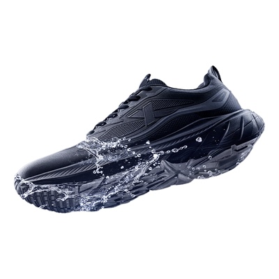 跑步鞋男鞋冬季皮面保暖