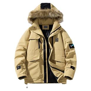 贵人鸟派克服男款冬季棉服派克服外套男士工装棉衣加厚爸爸棉袄子