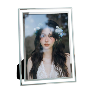 相框空框带玻璃高级感透明水晶摆台洗照片做成摆件定制diy加打印