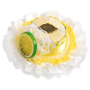 原创手作新款洛丽塔柠檬发带礼帽夹发饰柠夏蕾丝蜜语树脂饰品