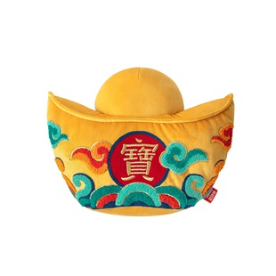 爱诗乐『元宝』抱枕暖手玩偶沙发客厅刺绣靠垫办公室午睡趴靠枕