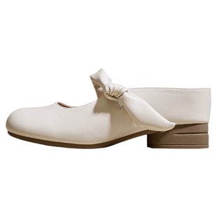 包头拖鞋女夏外穿2026新款软底玛丽珍凉拖鞋小个子内增高懒人半拖