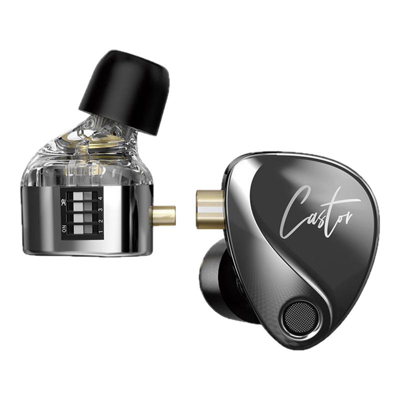 KZ-Castor 双动圈入耳式可调节耳机hifi发烧监听舞台直播有线耳机