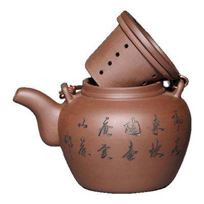 宜兴紫砂壶手工紫砂提梁