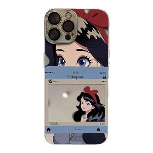 白雪公主漫画适用iphone17promax手机壳新款彩绘苹果16PM补妆镜面15pro时尚14高级感女款13全包防摔17p保护套