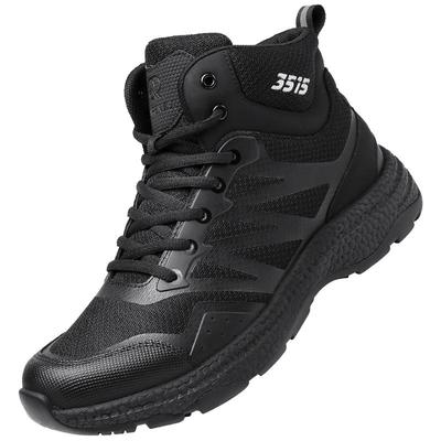 强人3515战术靴男户外登山鞋徒步鞋训练鞋黑色高帮战术鞋透气战靴
