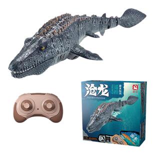 深海恐龙玩具模型遥控沧龙苍男孩鲨鱼可下水仿真生物海洋灭绝动物