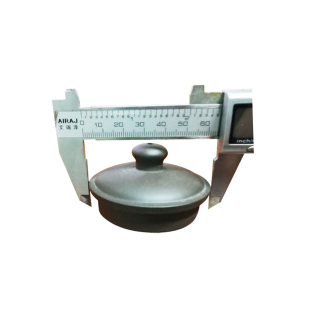 配紫砂壶盖子 紫砂朱泥紫泥段泥盖子 实物测量图