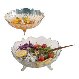 玻璃果盘客厅家用水果盘子茶几轻奢水晶精致高零食盘新款网红高级