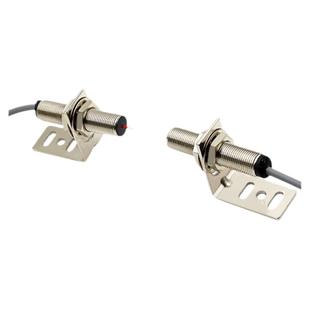 M12圆柱形对射激光传感器BJT12-20N聚光型对照红外光电开关可见光