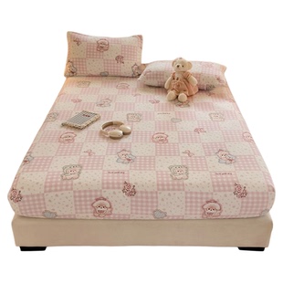 牛奶绒床笠冬季床单套单件2025新款加绒加厚床罩珊瑚绒床垫保护罩