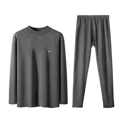 七匹狼中领加厚加绒保暖内衣套装