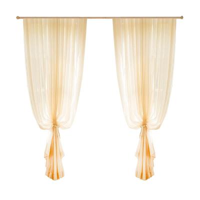 法式梦幻金色流光纱帘氛围感背景