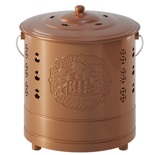 不锈钢烧纸桶家用烧钱纸桶烧金桶烧经桶聚宝盆元宝炉化宝桶焚烧桶