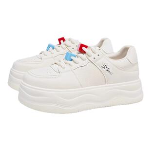 星期六2025新款流行爆款小白鞋女增高显高透气休闲板鞋SSD1112454