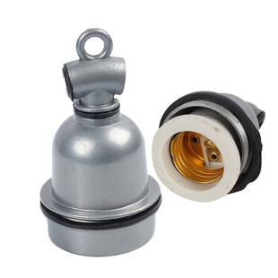 猪博士E27螺旋灯头小三通保温灯防水耐热陶瓷螺口悬吊式带线灯头