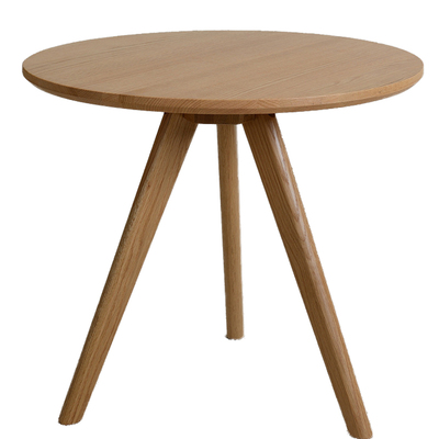 小户型纯实木创意圆形茶几