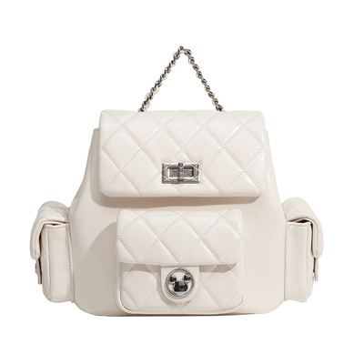 迪士尼菱格链条女斜挎双肩包