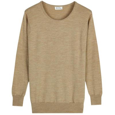 鸡仔唛针织衫纯羊毛韩版宽松