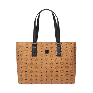 【自营】MCM女士老花图案手提单肩包托特包购物袋大号MMPCSKC01