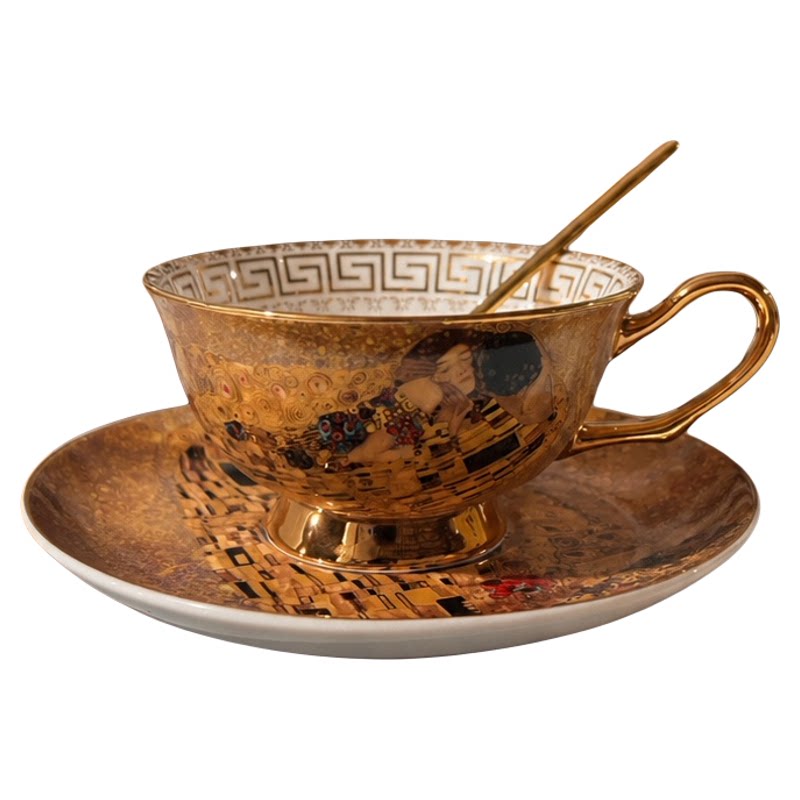 欧式骨瓷咖啡杯子套装家用陶瓷杯碟高颜值高档精致下午茶茶具茶杯