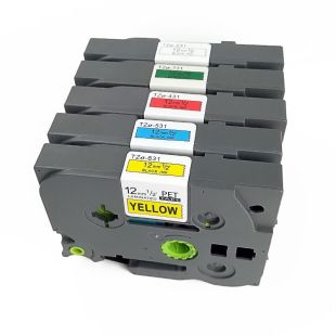 适兄弟标签机色带12mm9 18 24PT-E115b/D210/300bt打印纸标签色带