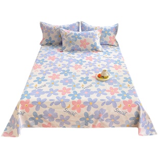 花卉小碎花ins风清新纯棉床单单件 全棉亲肤被单简约宿舍单人双人