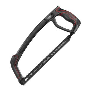 德力西钢锯锯子家用小型手持锯铁锯条钢锯弓小钢锯锯弓手锯钢锯架