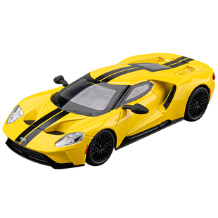 1:24福特GT跑车模型仿真儿童合金车模收藏黄色汽车玩具车男孩礼物