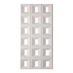 网红风pu九宫格构件水泥轻质空心砖石皮蘑菇石背景墙隔断现代简约