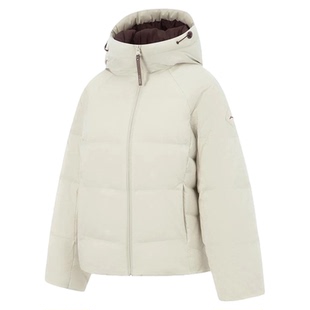 李宁短款羽绒服女士2026冬季新款防风保暖加厚保暖连帽运动服外套