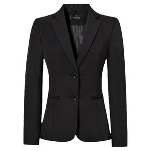 夏季西装外套女士收腰工作服大学生黑西装套装面试正装商务职业装