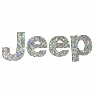 jeep车装饰车贴自由侠自由光改装专用指南者吉普车标亮片水晶钻贴