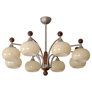 法式中古柿子客厅大灯吊灯美式复古大气主灯轻奢高级2025新款西早