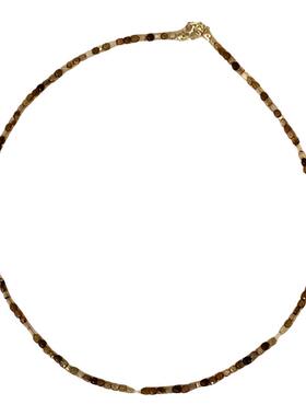 宝石女士咖啡色调玛瑙项链珠饰