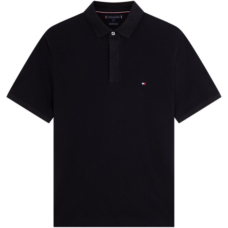 Tommy男装纯棉提花翻领短袖POLO