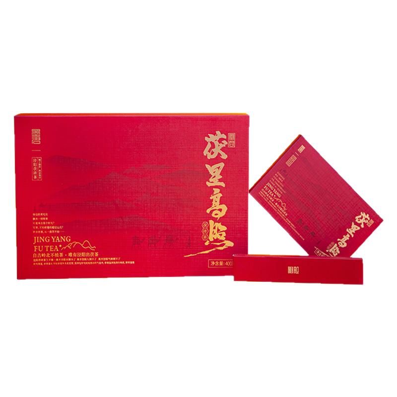 墨君泾阳茯星高照茯茶 机压茯砖茶金花茯茶 陕西泾渭茯茶伴手礼