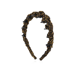 豹纹高颅顶波浪发箍女款带齿防滑头箍女士日常外戴高级感洋气时尚