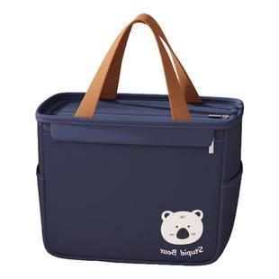 饭盒保温袋铝箔加厚手提包小学生儿童手拎午餐包带饭便当袋子饭兜