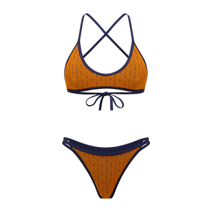 Yukari swim2025年款泳衣小胸聚拢法式复古比基尼高级感度假泳装