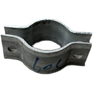 定制扁铁镀锌强力水泥杆抱箍广告牌加厚50*5半圆C型管卡 灯杆管箍