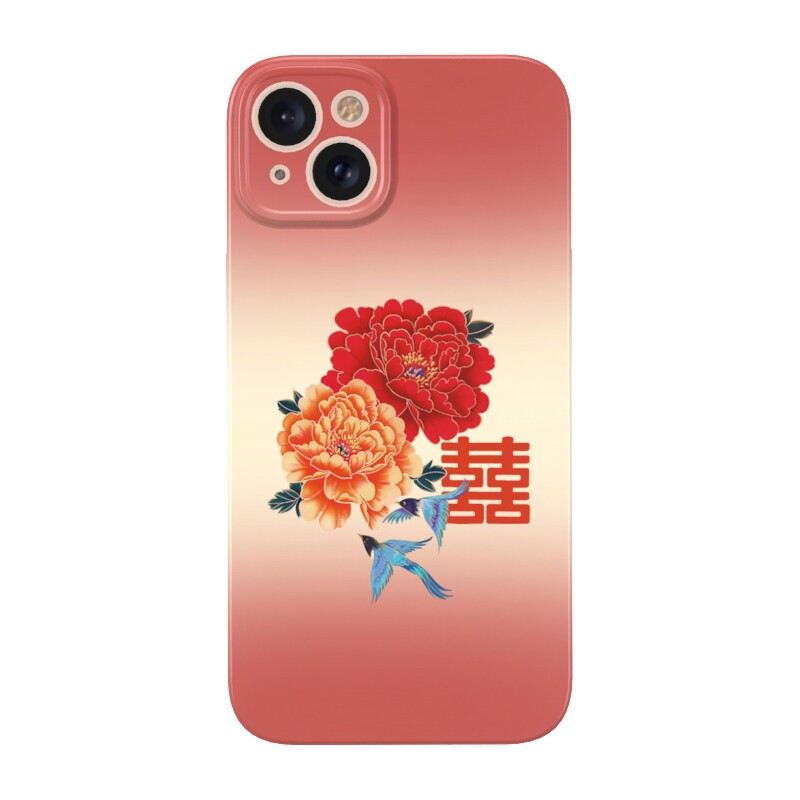 复古怀旧双囍字苹果17小米15菲林iPhone14手机壳nova13新款opporeno华为mate60红米适用pura