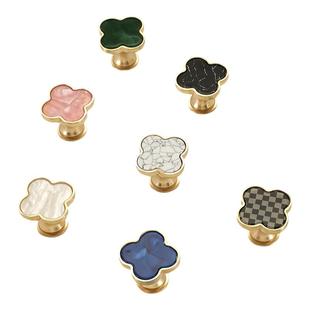 儿童房衣柜床头柜抽屉单孔拉手法式高级感设计师亚克力柜子门把手